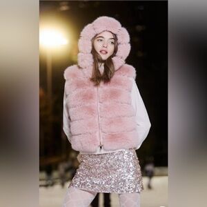 LoveShackFancy X MAX&MOI Faux Vest ❄️